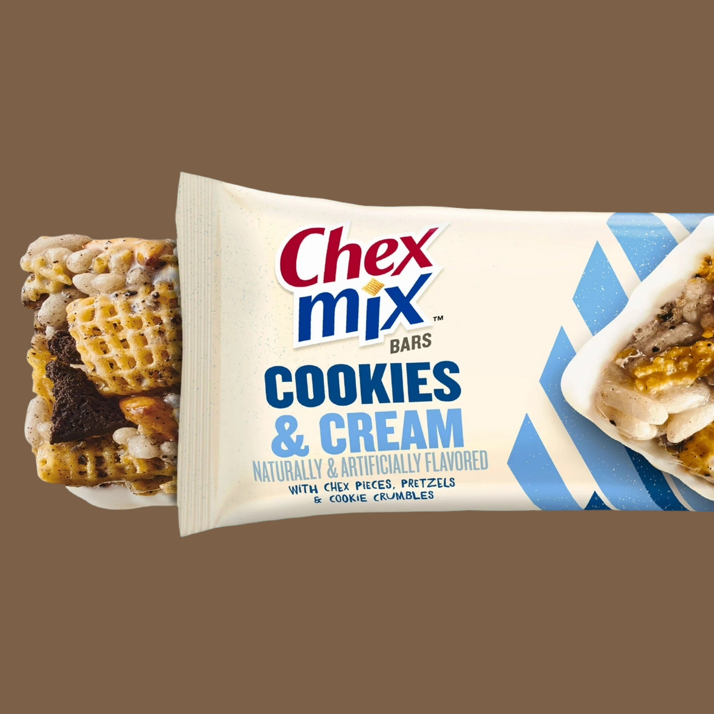 Cereal Bars Chex Mix Cookies & Cream King Size Single 2.2oz