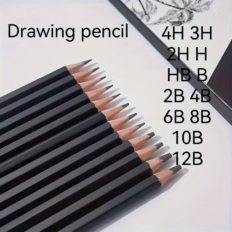 Sketch Drawing Graphite Pencils (12 Pcs)