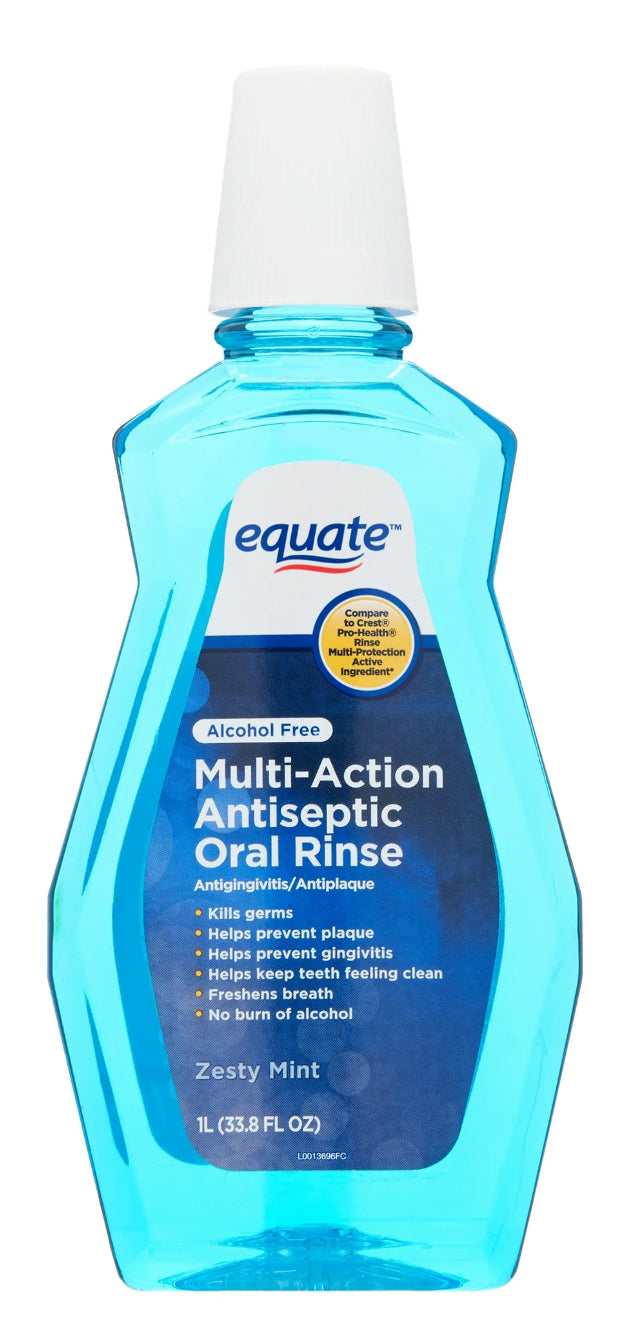 Equate Multi action antiseptic oral rinse 33.8 oz