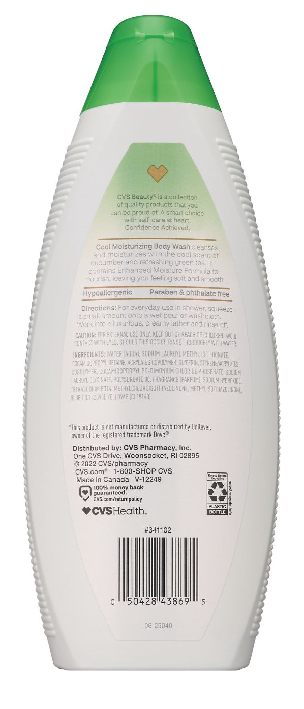 Cool moisturizing body wash (cucumber & green tea)