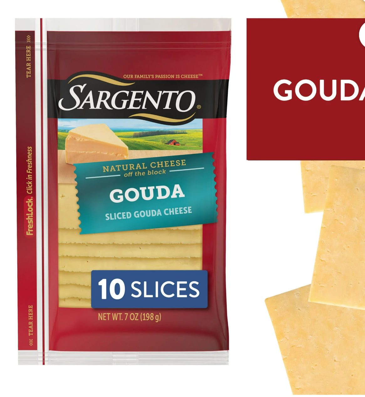 Sargento Gouda sliced cheese