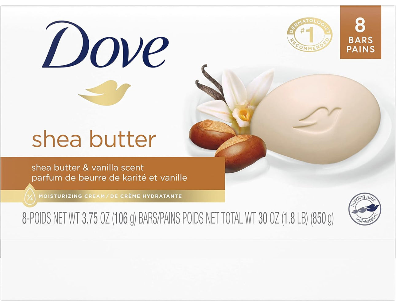 Dove Shea Butter soap 8 bars