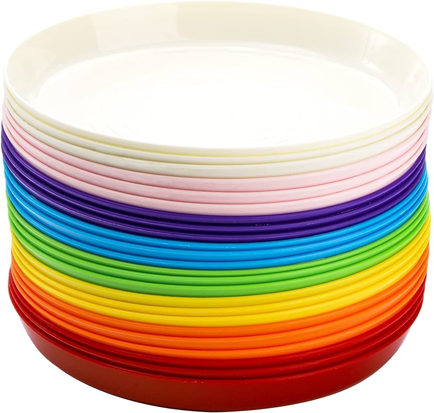 Durable Microwaveable Colored Plate (4)