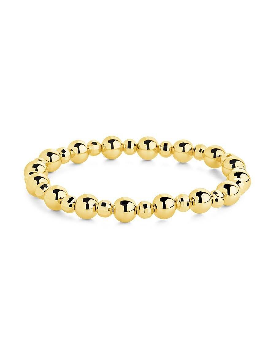 14k Gold Plated Beaded Bracelet