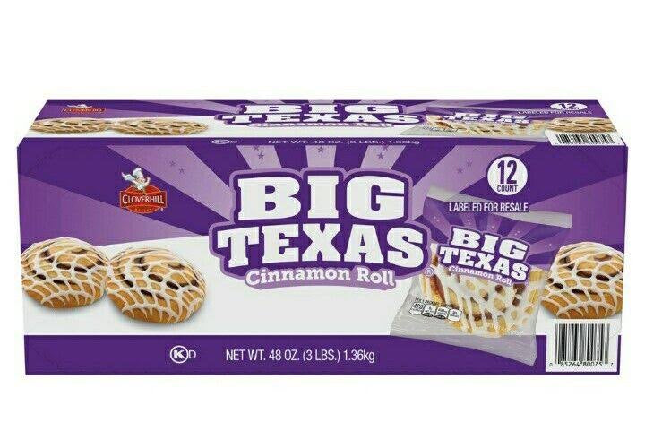 Clover Hill Big Texas Cinnamon Roll (12 Ct)