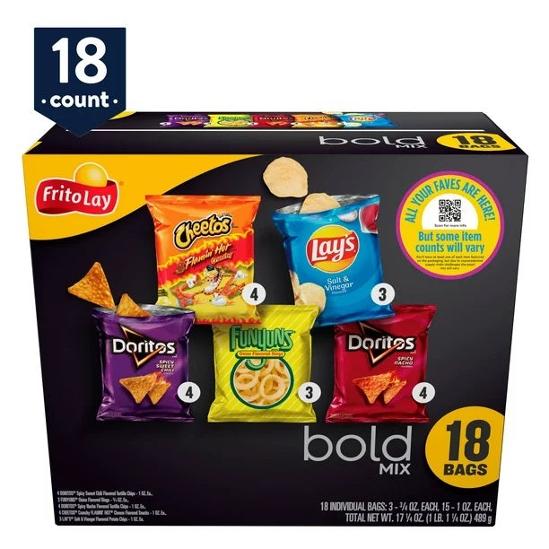 Frito Lay Variety Pack Bold mix 18ct