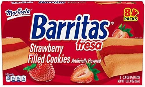 Marinela Barritas Strawberry filled cookies