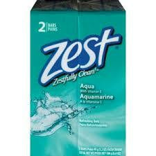 Zest"Fresh Aqua" 2CT bar soap 4.12 oz