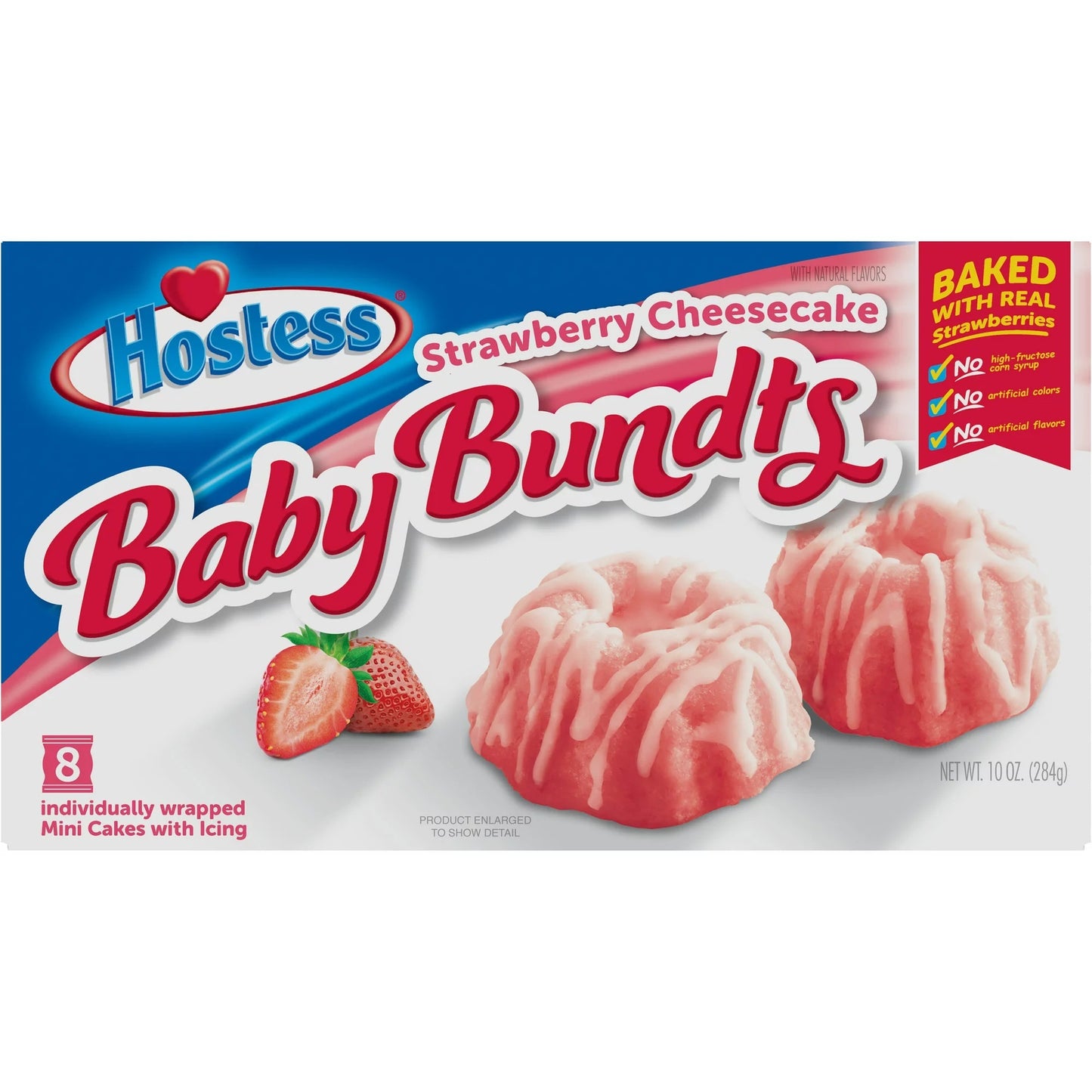 Hostess Baby Bundts " Strawberry Cheesecake 8ct./10oz(Seasonal )