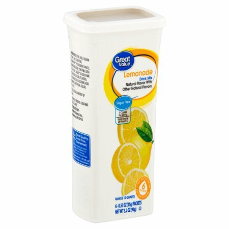 Great Value Lemonade Drink Mix 6ct.