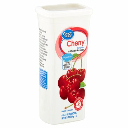Great Value Cherry Drink mix 6ct.