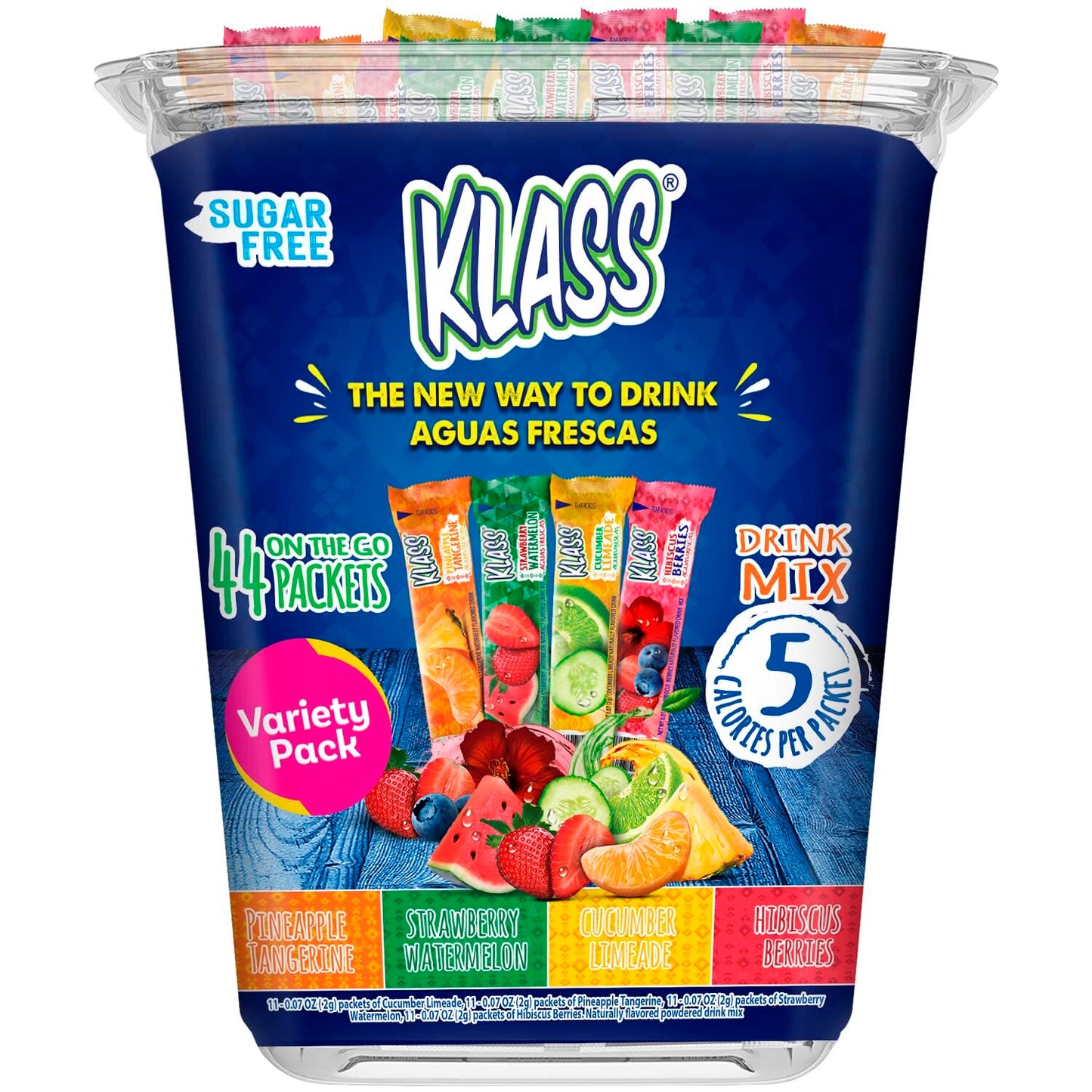 Klass variety Pack singles 44ct. 3.08oz