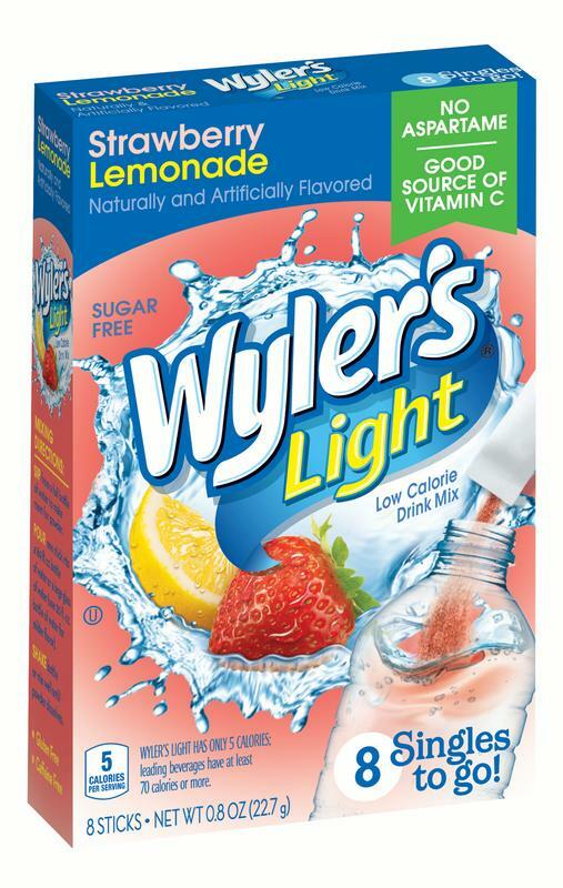 Wylers Light Strawberry lemonade 8ct (add to 16.9oz water) .80oz
