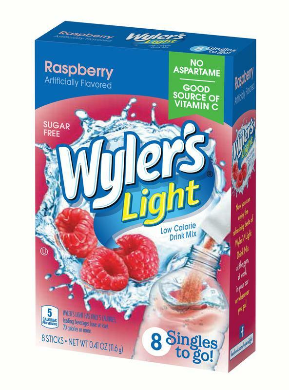 Wylers Light Raspberry 8ct (add to 16.9 oz water).41oz