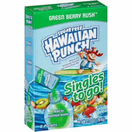 Hawaiian Punch Green Berry Rush singles to go 8ct. (add to 16.9oz water)