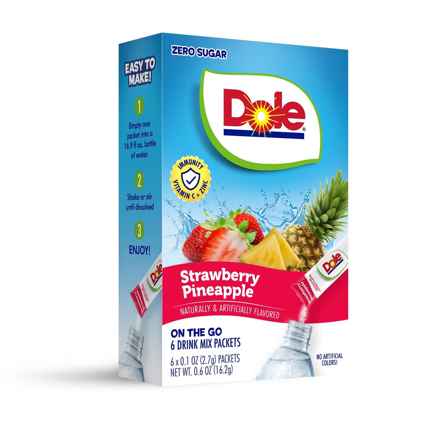Dole Strawberry Pineapple Drink mix 6ct (add 16.9oz water)