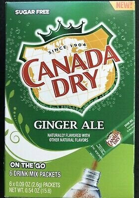 Canada Dry Ginger Ale 6ct (add to 16.9oz water) Original