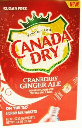 Canada Dry Ginger Ale 6ct "Cranberry" (add to 16.9oz water)