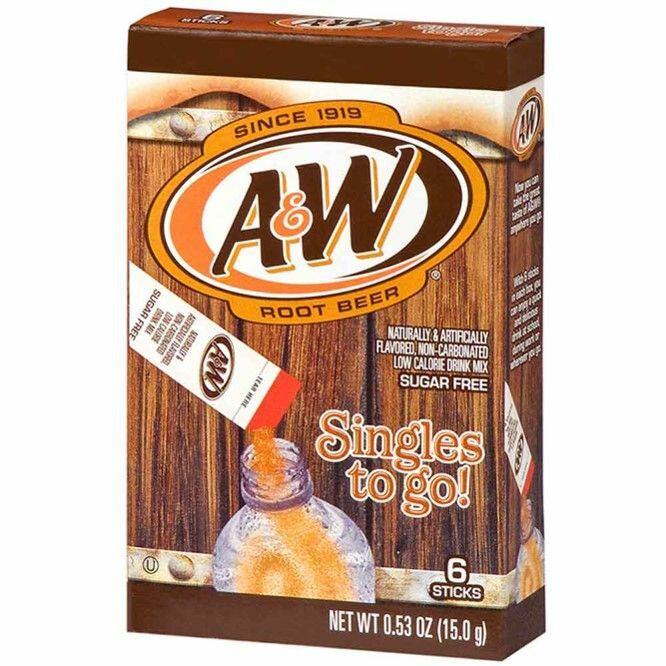 A&W Root Beer 6ct (add to 16.9oz water)