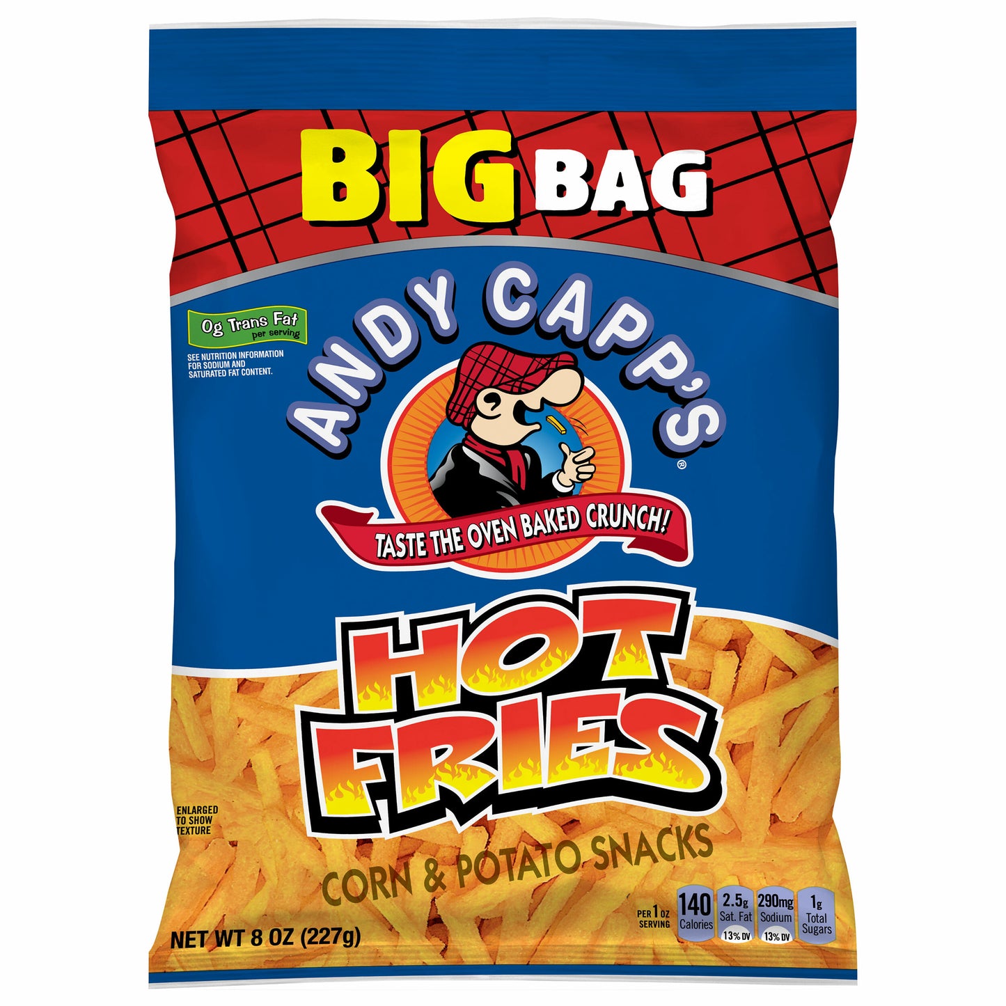 Andy Capp " Hot Fries Large bag 8oz
