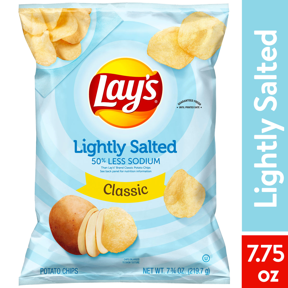 Lays Potato Chips " Lightly Salted"7.5oz