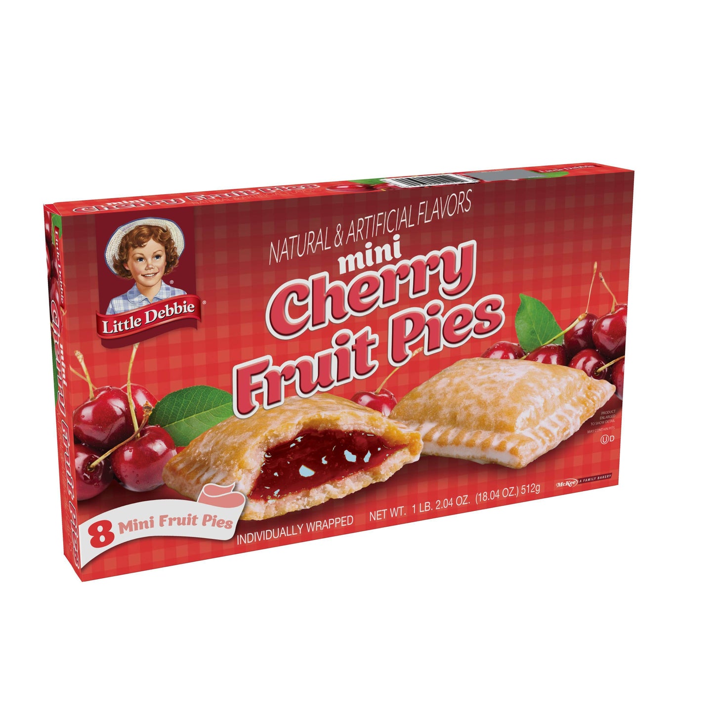 Little Debbies Cherry Fruit Pies 8ct,/18.04oz