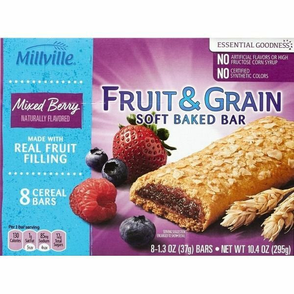 Cereal Bars Mixed Berry Fruit & Grain 8ct./7.8oz