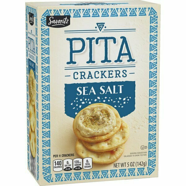 Savoritz Crackers Sea Salt Pita 5oz