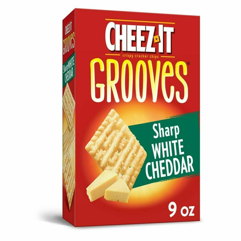 Cheez It "Grooves Sharp White Cheddar"9oz