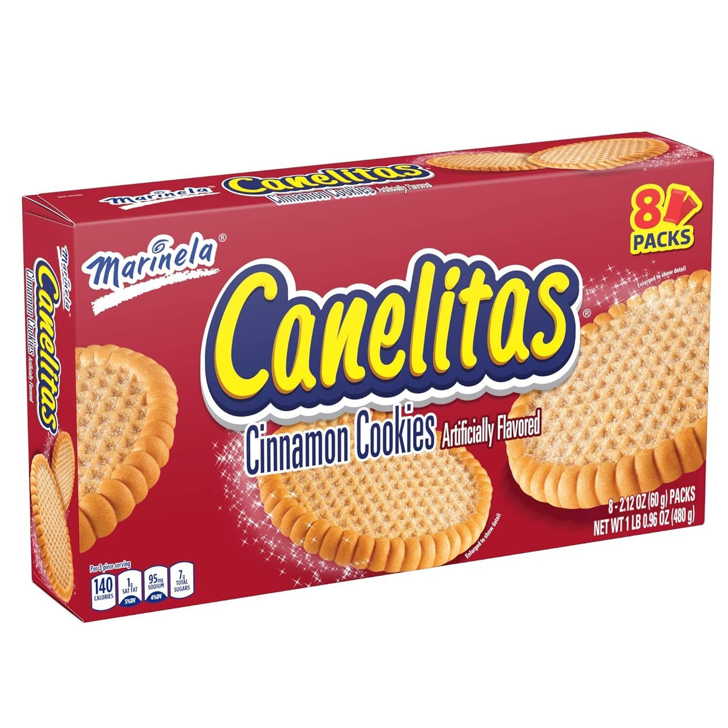 Marinela Mexican Canelitas Cinnamon & Sugar 8ct. 1.18Lbs.