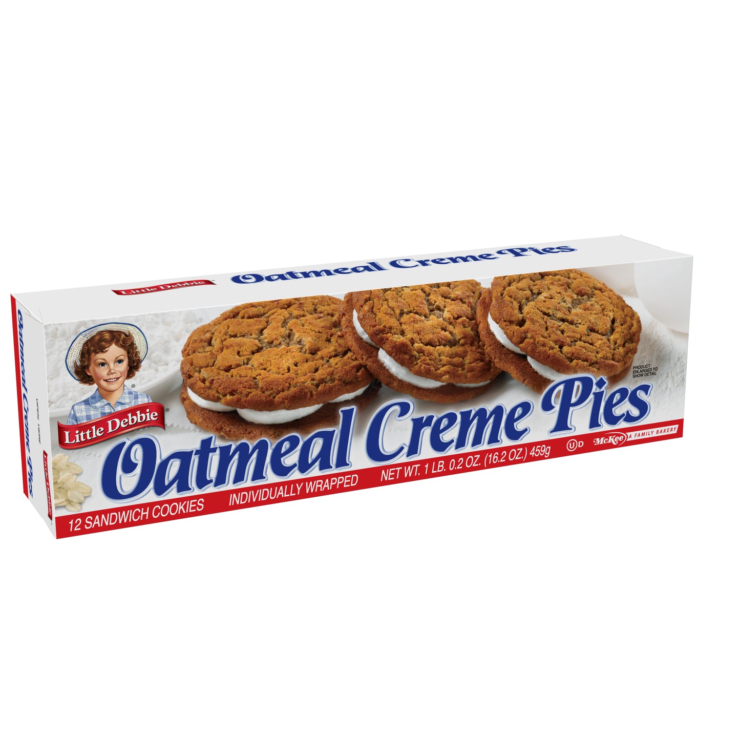 Little Debbies Oatmeal Cream Pie 12ct./16.2oz