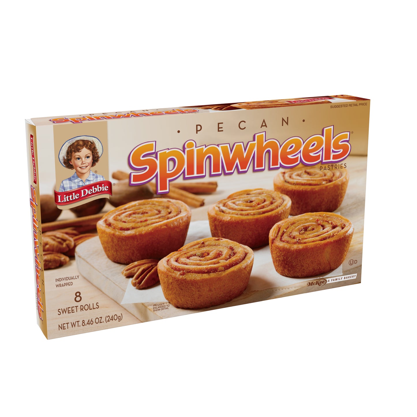 Little Debbies " Pecan Spin Wheels 8ct./8.46oz