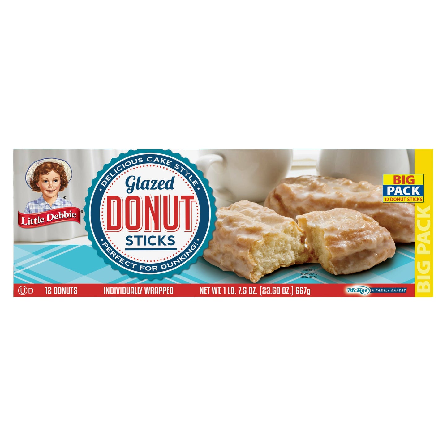 Little Debbies Glazed Doughnut Sticks (Big Pack) 12ct./22.7oz