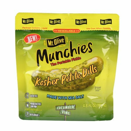 Mt. Olive Munchies Pickle Pouches "Kosher Petite Dills(small pouch)