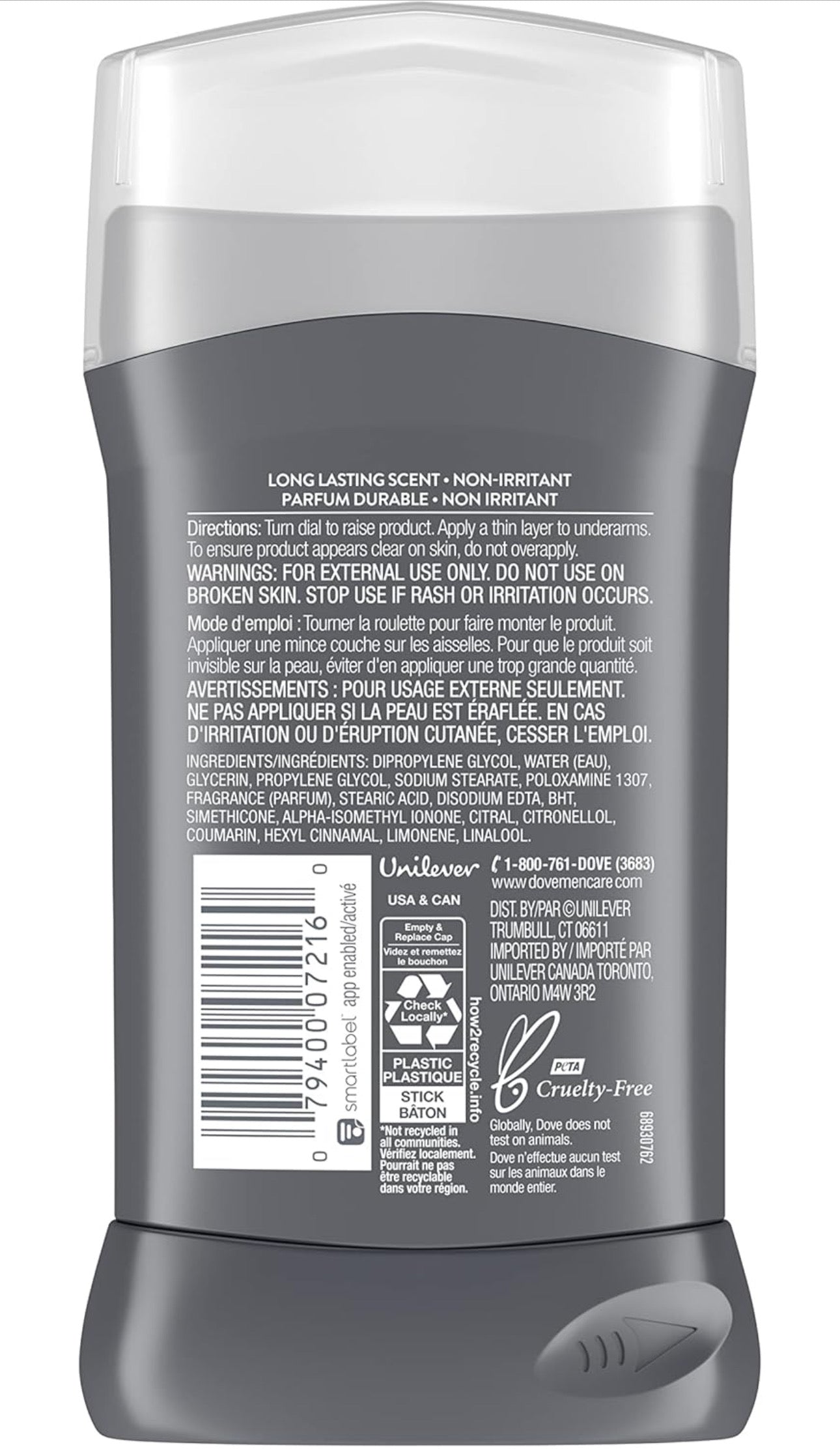 Dove Men+Care Clean Comfort 48hr Deodorant 3.0 oz