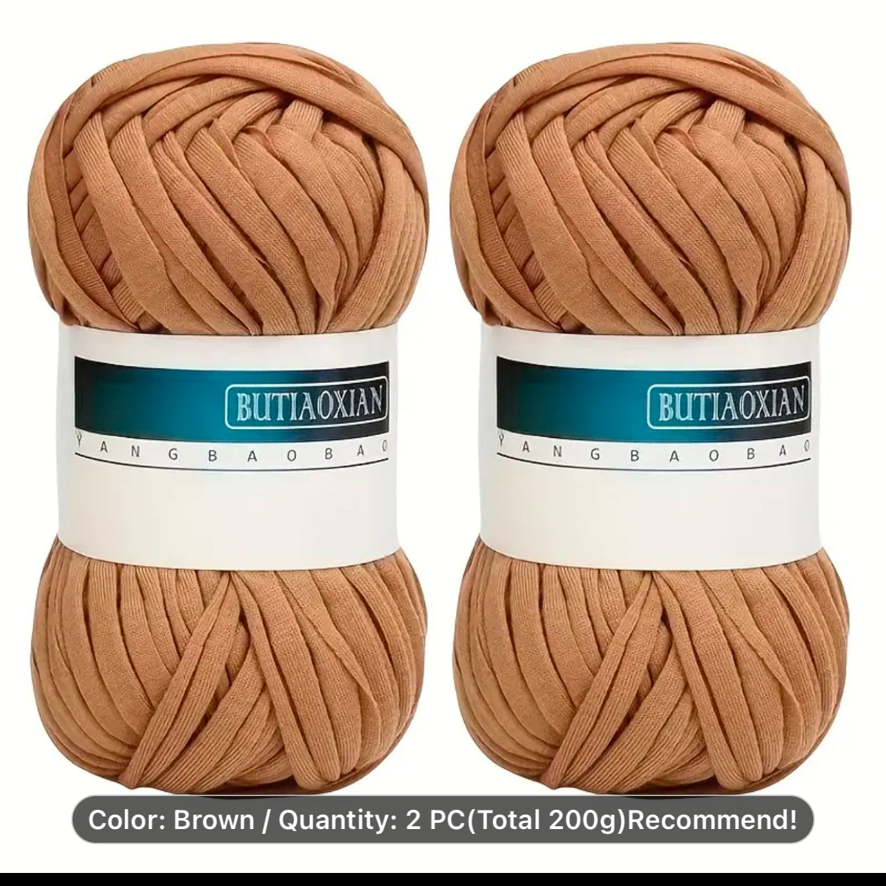 2 PC.Brown yarn 7.0 ounce