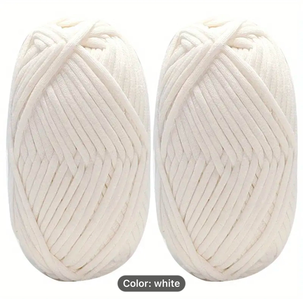 2 PC. White Yarn 7.0 ounce