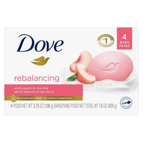 Dove “Rebalancing Bar Soap “WhitePeach &Rice Milk