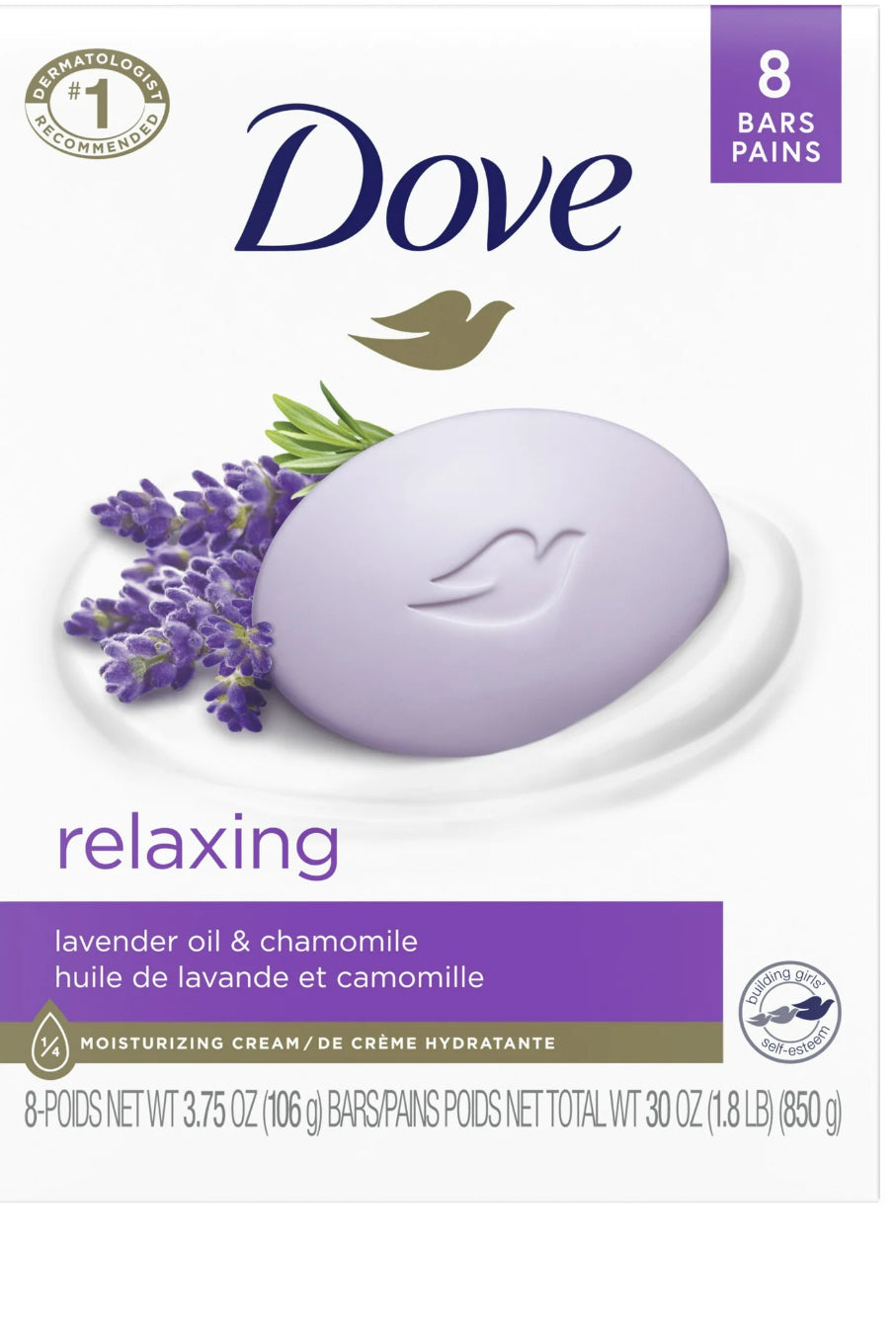 Dove Beauty Bar Relaxing “ Lavender & Chamomile bar soap