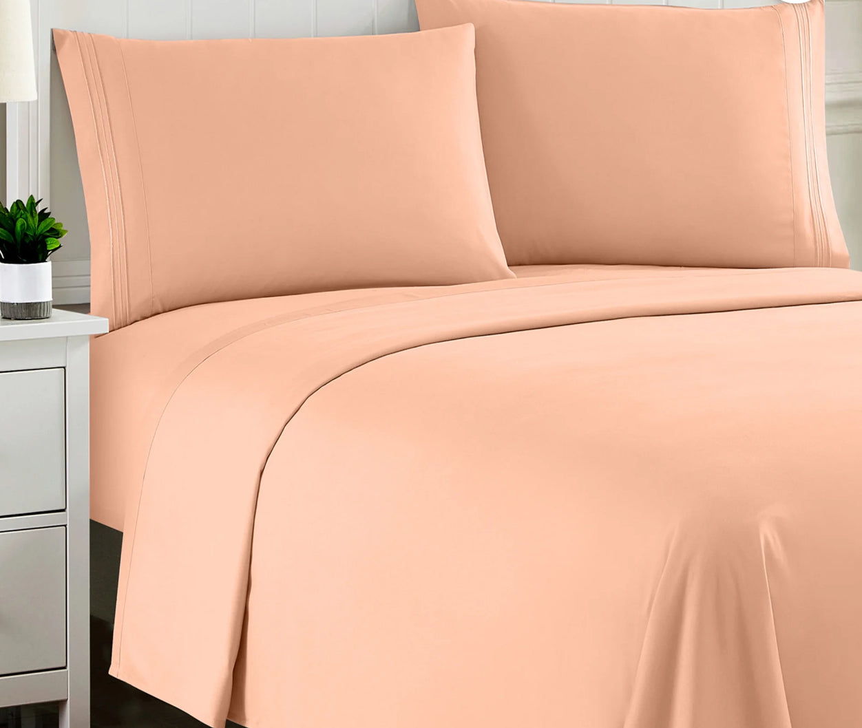 Peach Twin sheet set