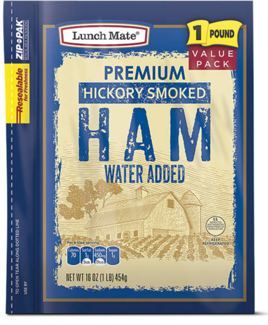 Deli style Hickory smoked Ham lunch meat