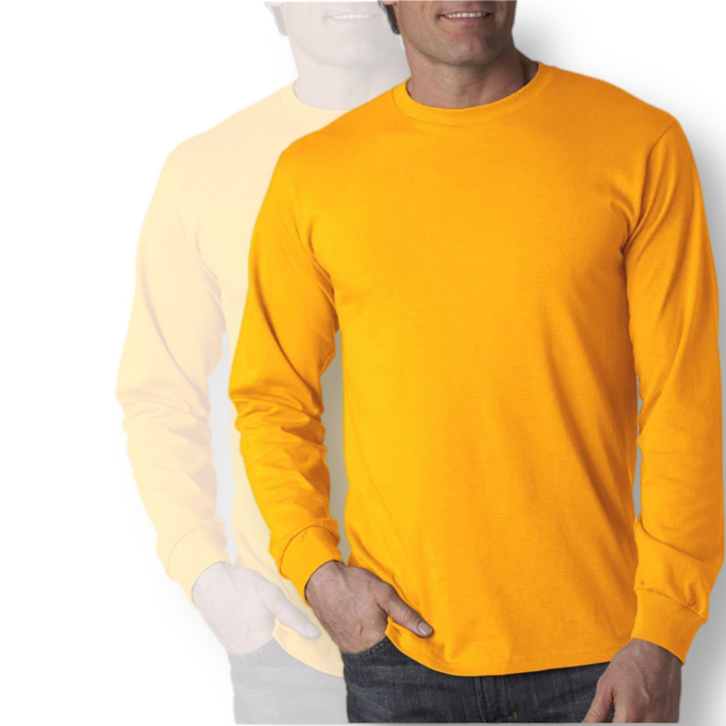 Gilden Ultra Cotton Heavyweight Long Sleeve T Shirt