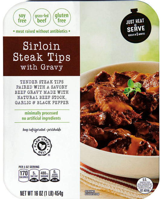 Park Street Deli Sirloin Steak tips  w/ gravy
