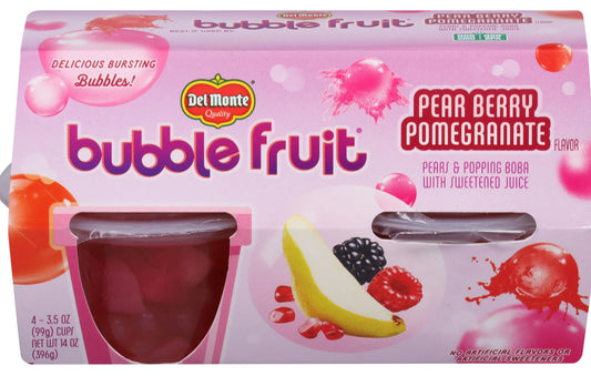 Del Monte Bubble fruit(Pear Berry Pomegranate)