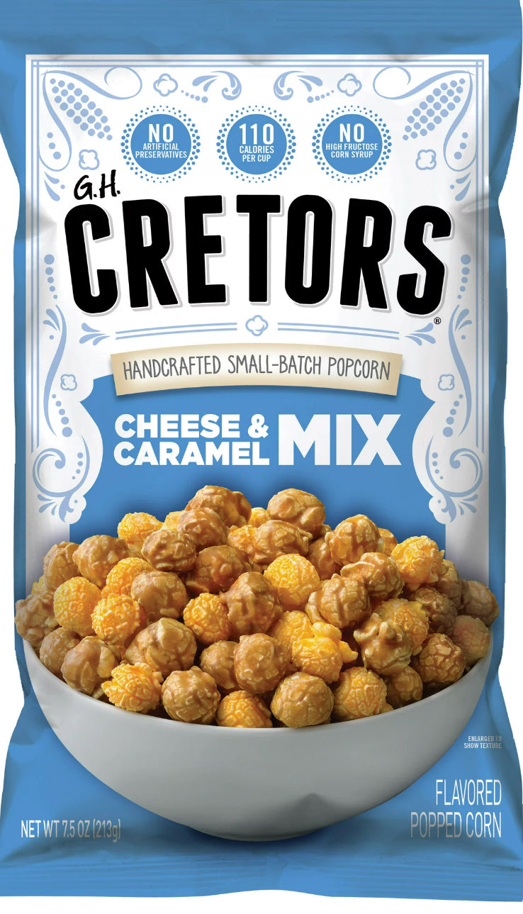 G.H. Cretors Cheese & Caramel Mix Popcorn 7.5oz