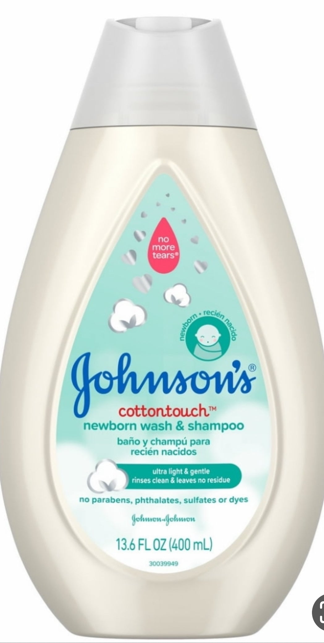 Johnsons "Cotton Touch" Shampoo & Wash 13.6 oz