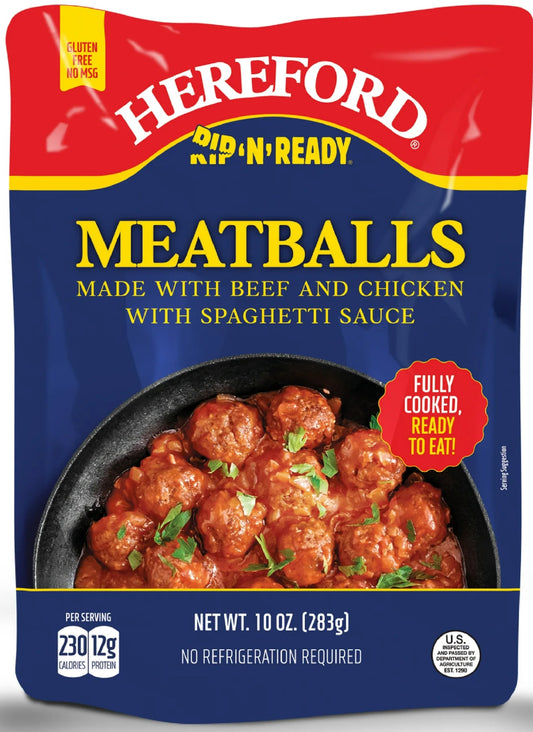 Hereford rip n  ready Meatballs