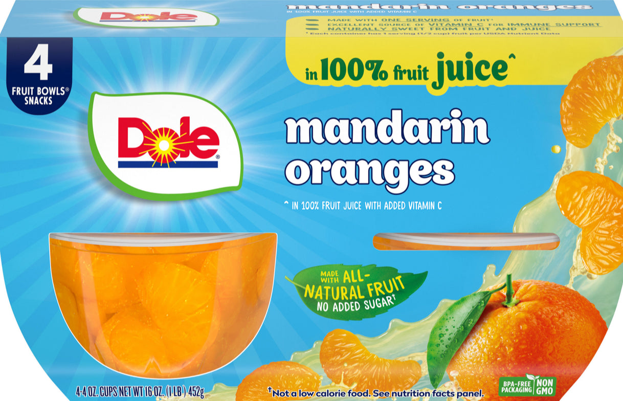Dole in 100% in fruit juice ( Mandarin Oranges)