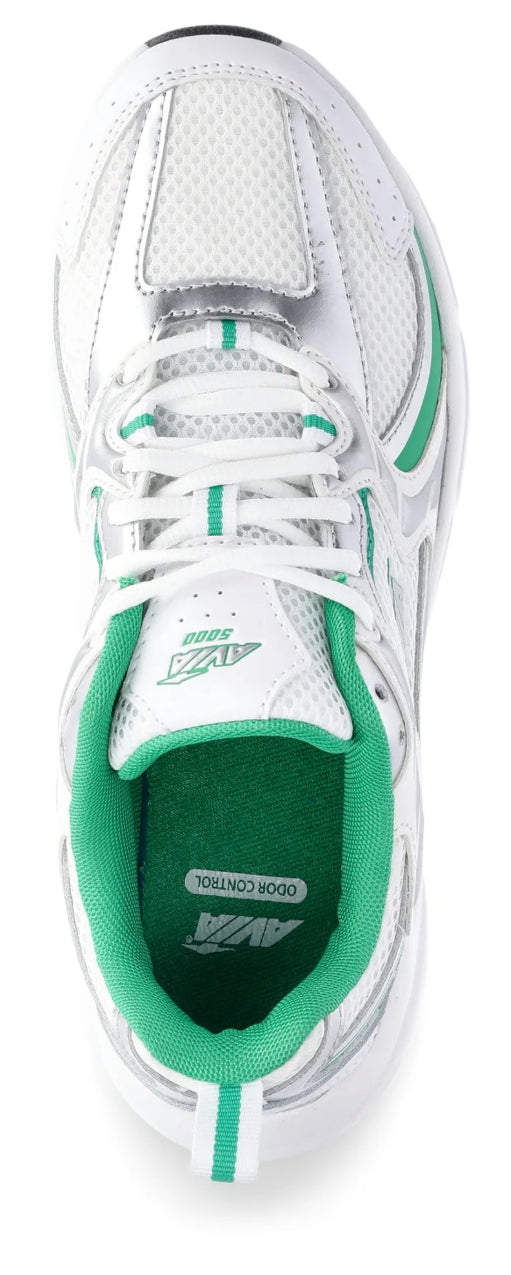 Avia 5000 woman’s running shoe (green & white )