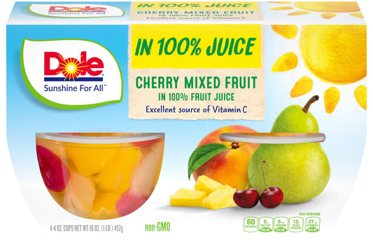 Dole Cherry mixed fruit in 100% fruit juice